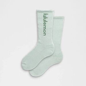 Lululemon Daily Essential Crew Socks XL NWT Mint Green Unisex